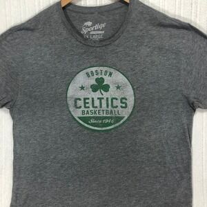 Boston Celtics Basketball Graphic T-Shirt Sportige Short‎ Sleeve XX Large
